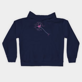 Watercolor Purple Neuron Kids Hoodie